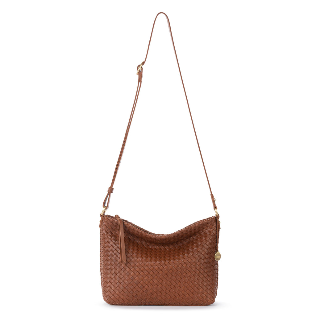 The Sak Melrose Crossbody - Leather - Cognac Woven