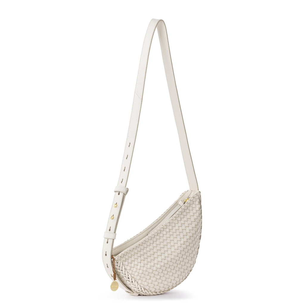 The Sak Tess Sling - Leather - Stone Woven
