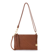 Vita Convertible Wristlet - Leather - Cognac Woven