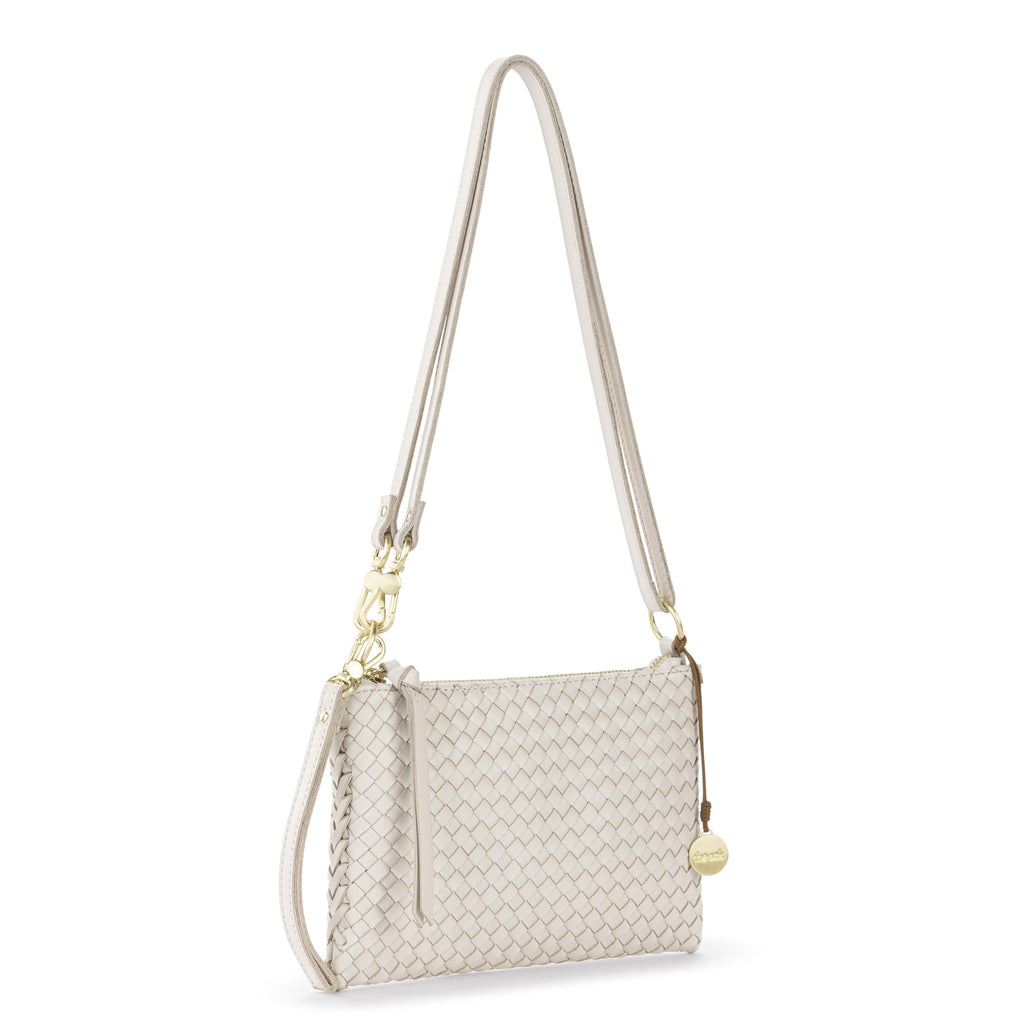 The Sak Vita Convertible Wristlet - Leather - Stone Woven