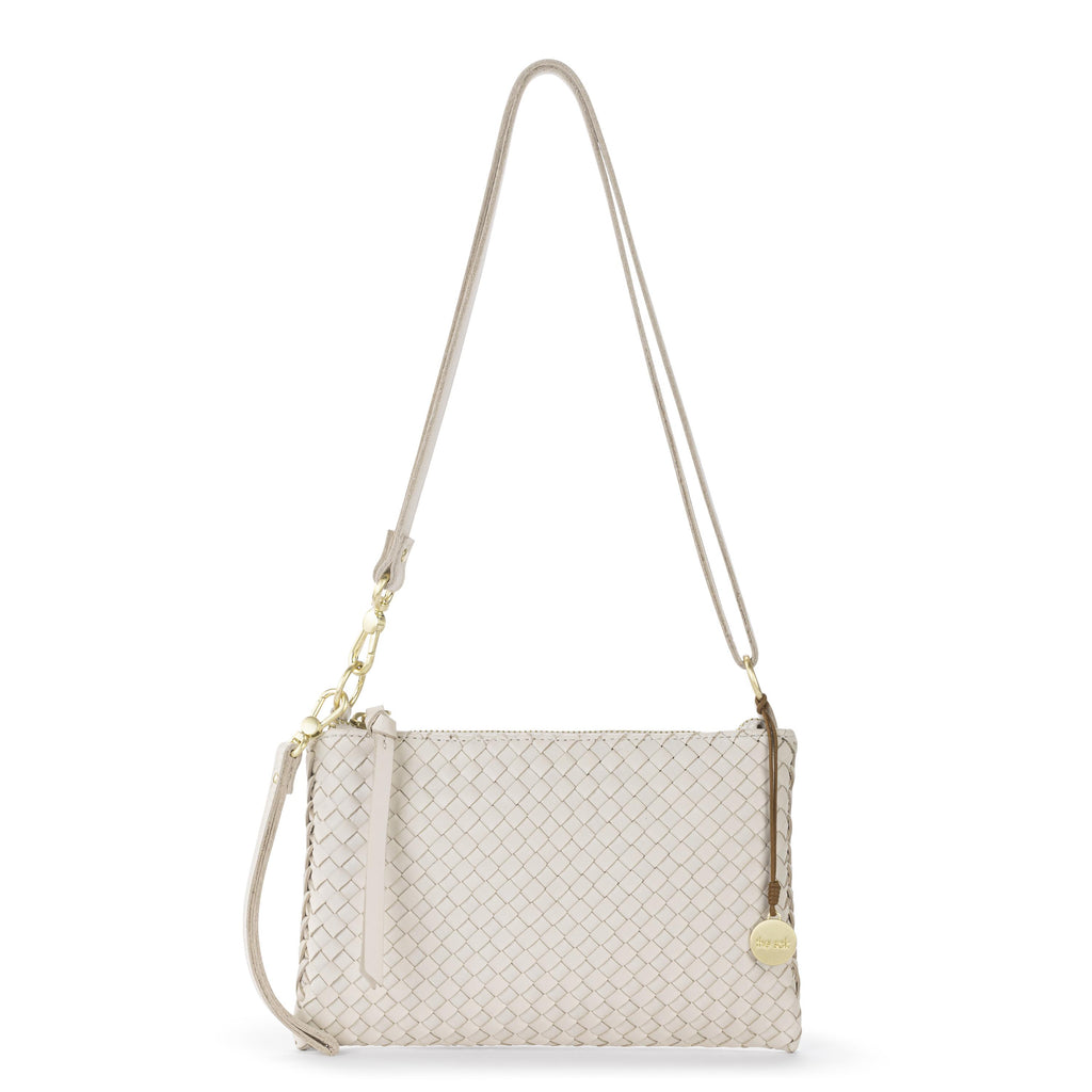The Sak Vita Convertible Wristlet - Leather - Stone Woven