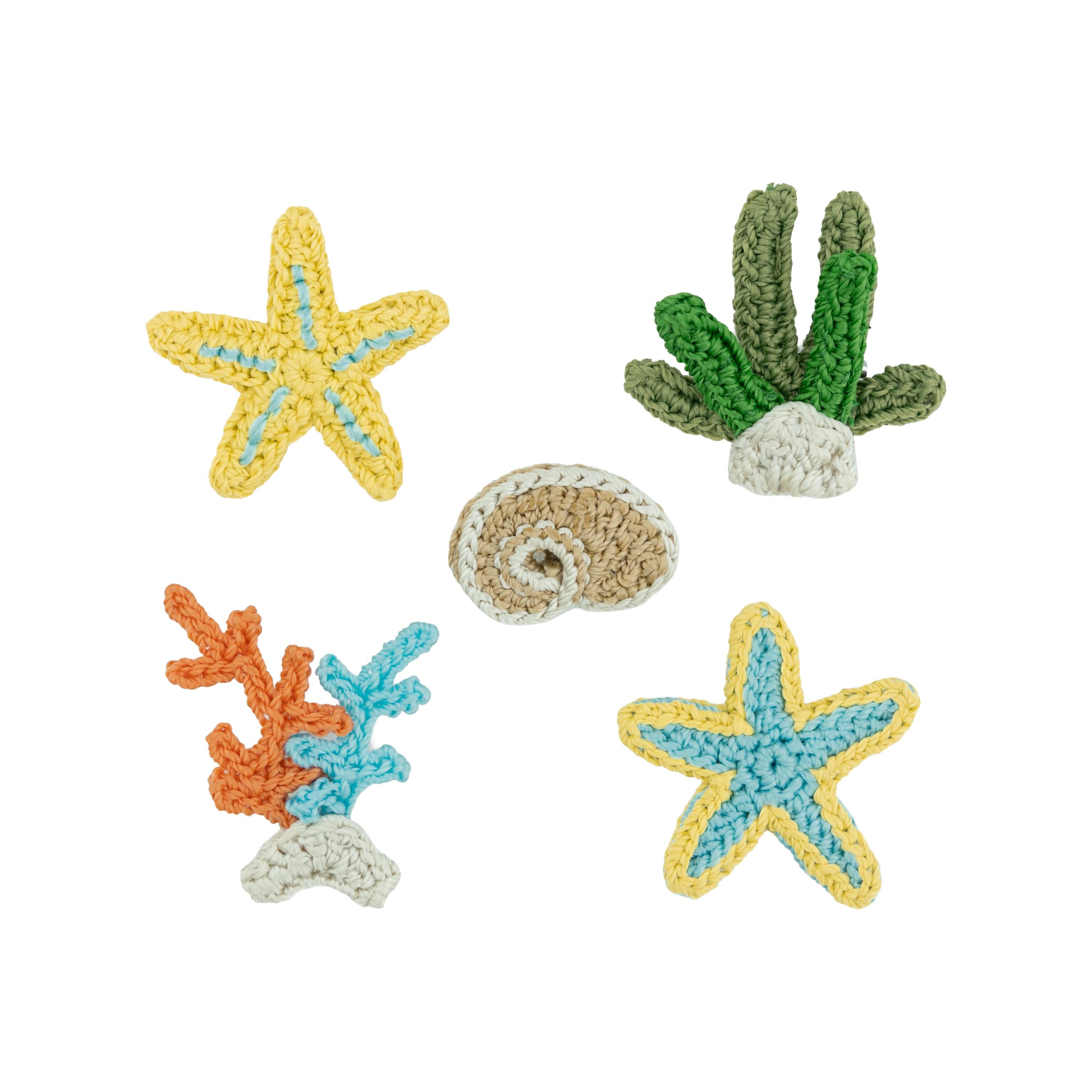 The Sak Charms 5 Pack Charms -|Polypropylene Yarn - Starfish|