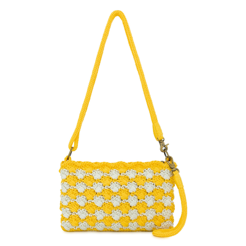 The Sak Vita Convertible Wristlet -|Polypropylene Yarn - Lemon Natural Shell|