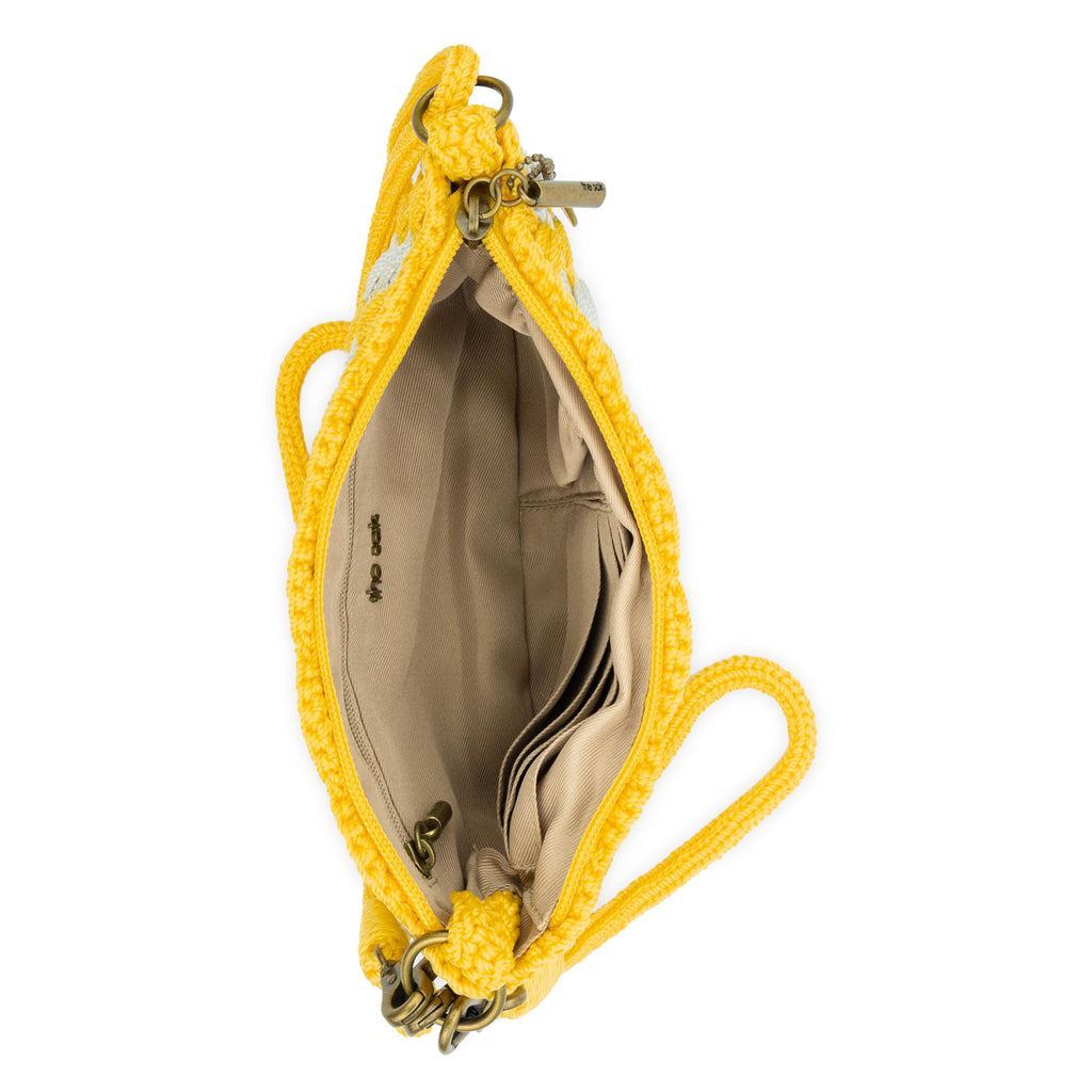 The Sak Vita Convertible Wristlet -|Polypropylene Yarn - Lemon Natural Shell|