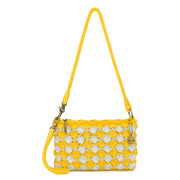 Vita Convertible Wristlet - Hand Crochet - Lemon Natural Shell