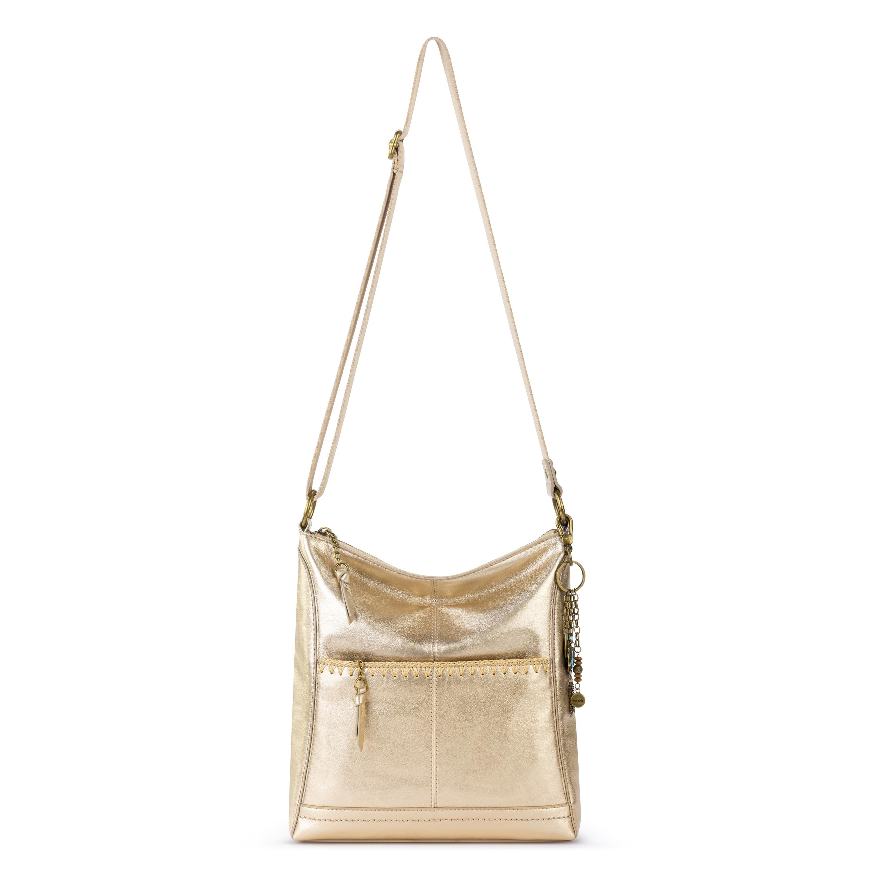 The Sak Lucia Crossbody - Leather - Light Gold