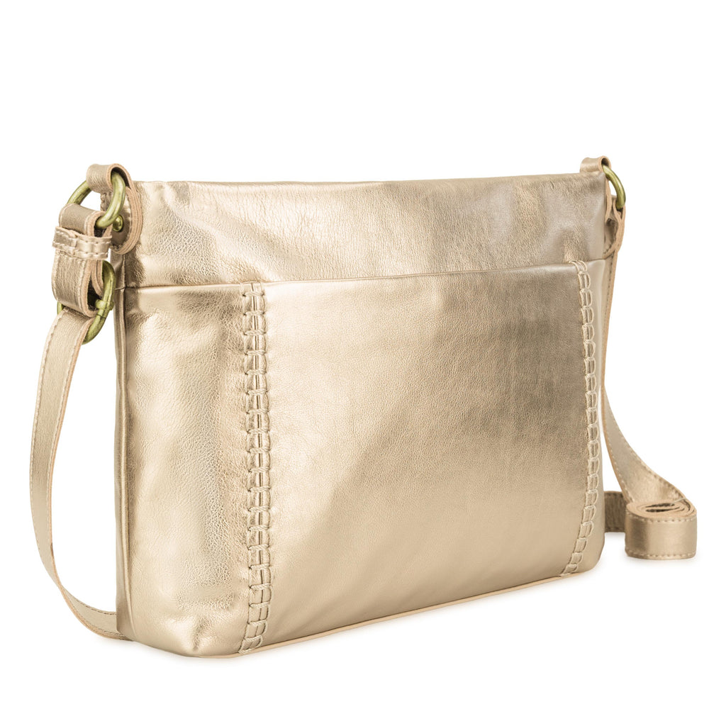 The Sak Melrose Crossbody - Leather - Light Gold