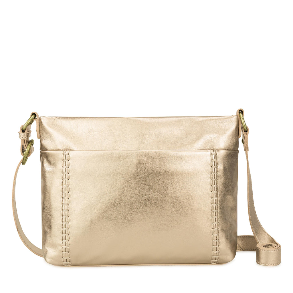 The Sak Melrose Crossbody - Leather - Light Gold