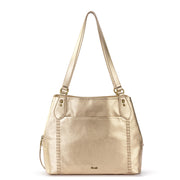 Melrose Satchel - Leather - Light Gold