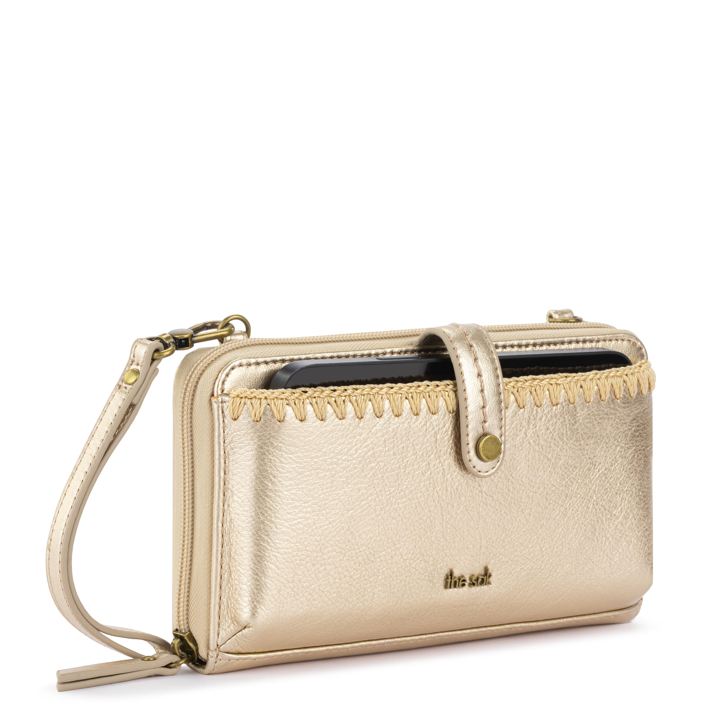 The Sak Iris Smartphone Wallet - Leather - Light Gold