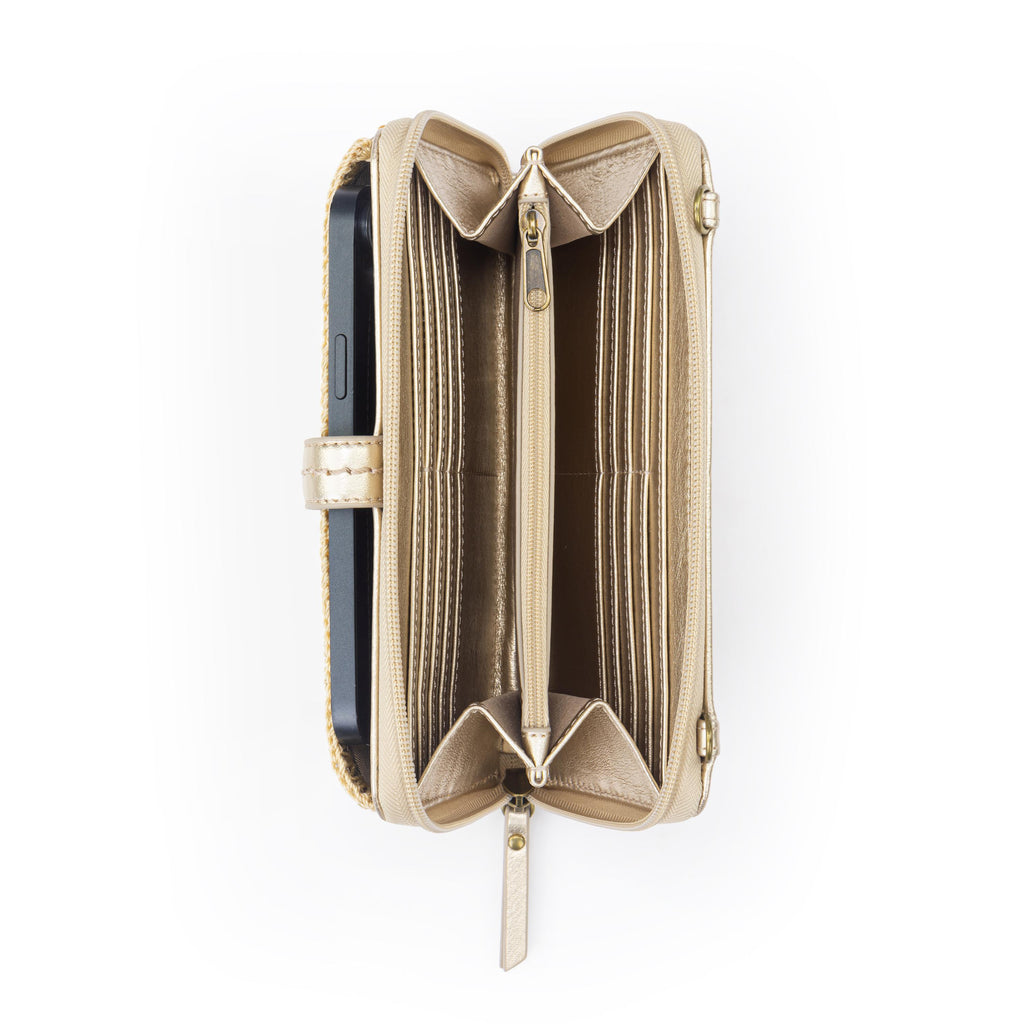The Sak Iris Smartphone Wallet - Leather - Light Gold