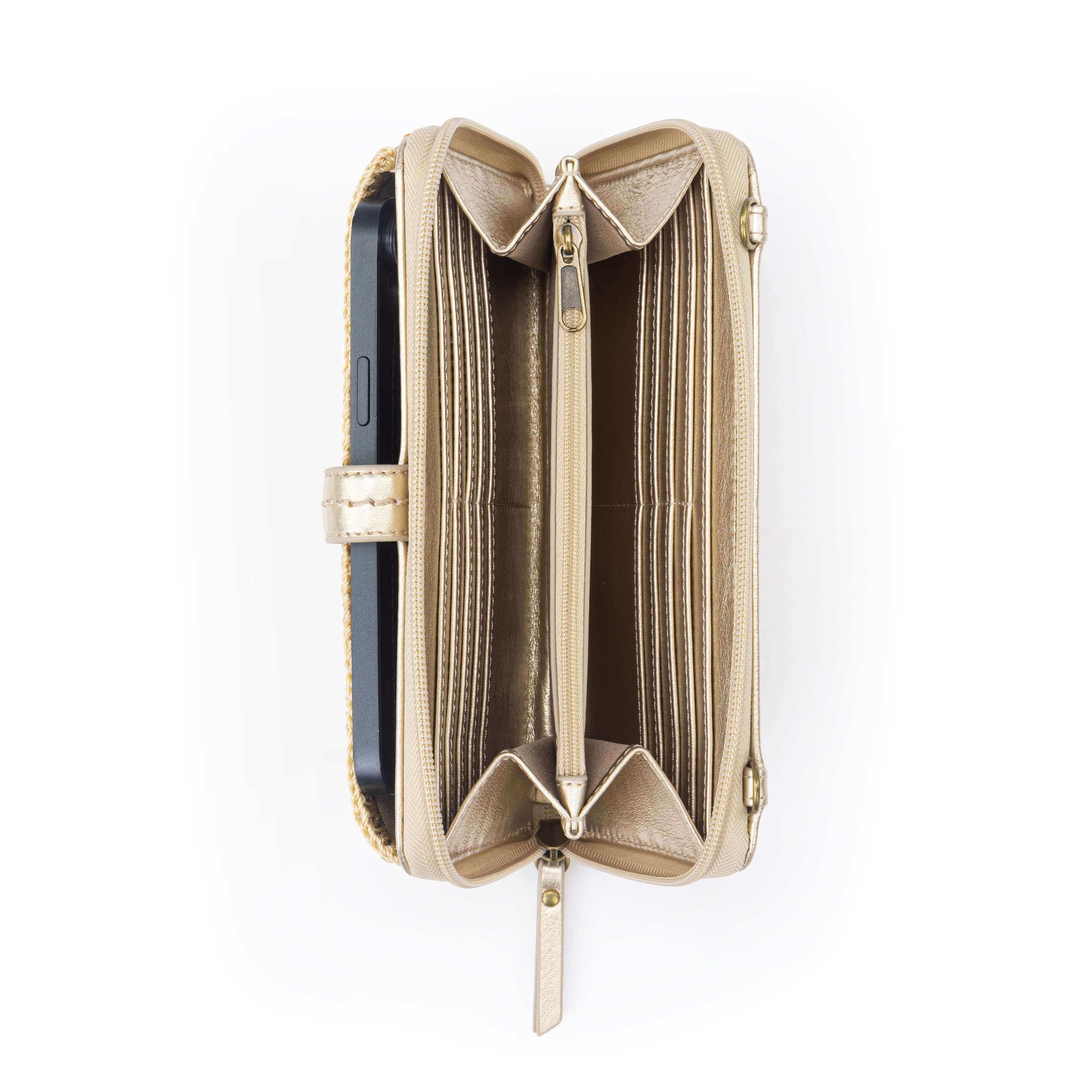 The Sak Iris Smartphone Wallet - Leather - Light Gold