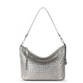 The Sak Juniper Small Hobo - Leather - Pyrite Woven