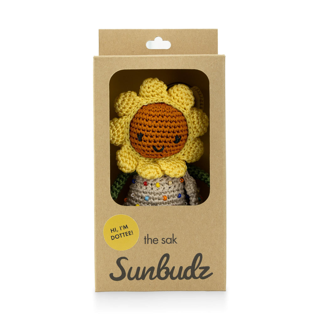 The Sak Sunbudz Sunflower Dangle - Hand Crochet - Dottee