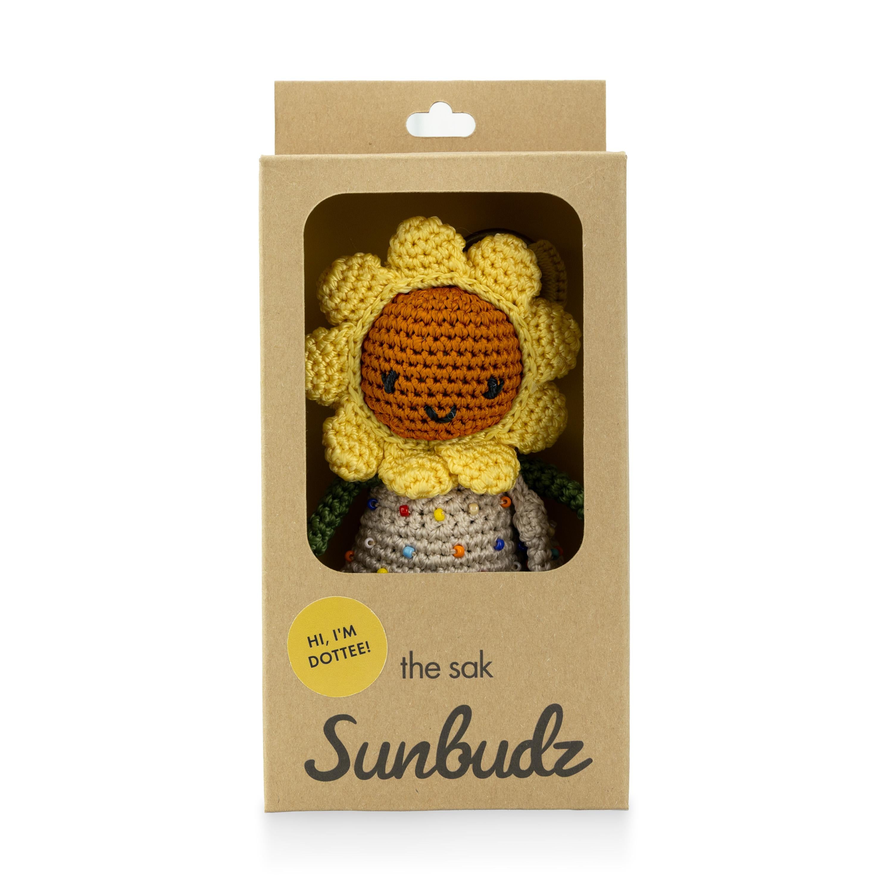 The Sak Sunbudz Sunflower Dangle - Hand Crochet - Dottee