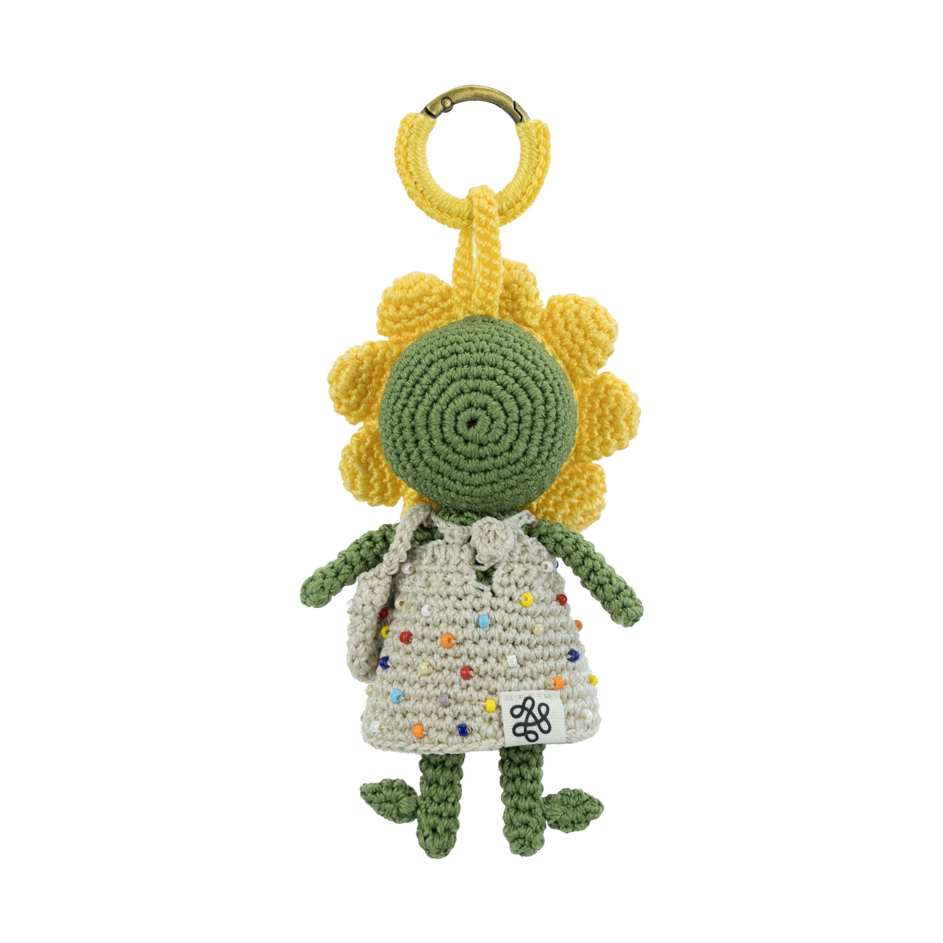 The Sak Sunbudz Sunflower Dangle - Hand Crochet - Dottee