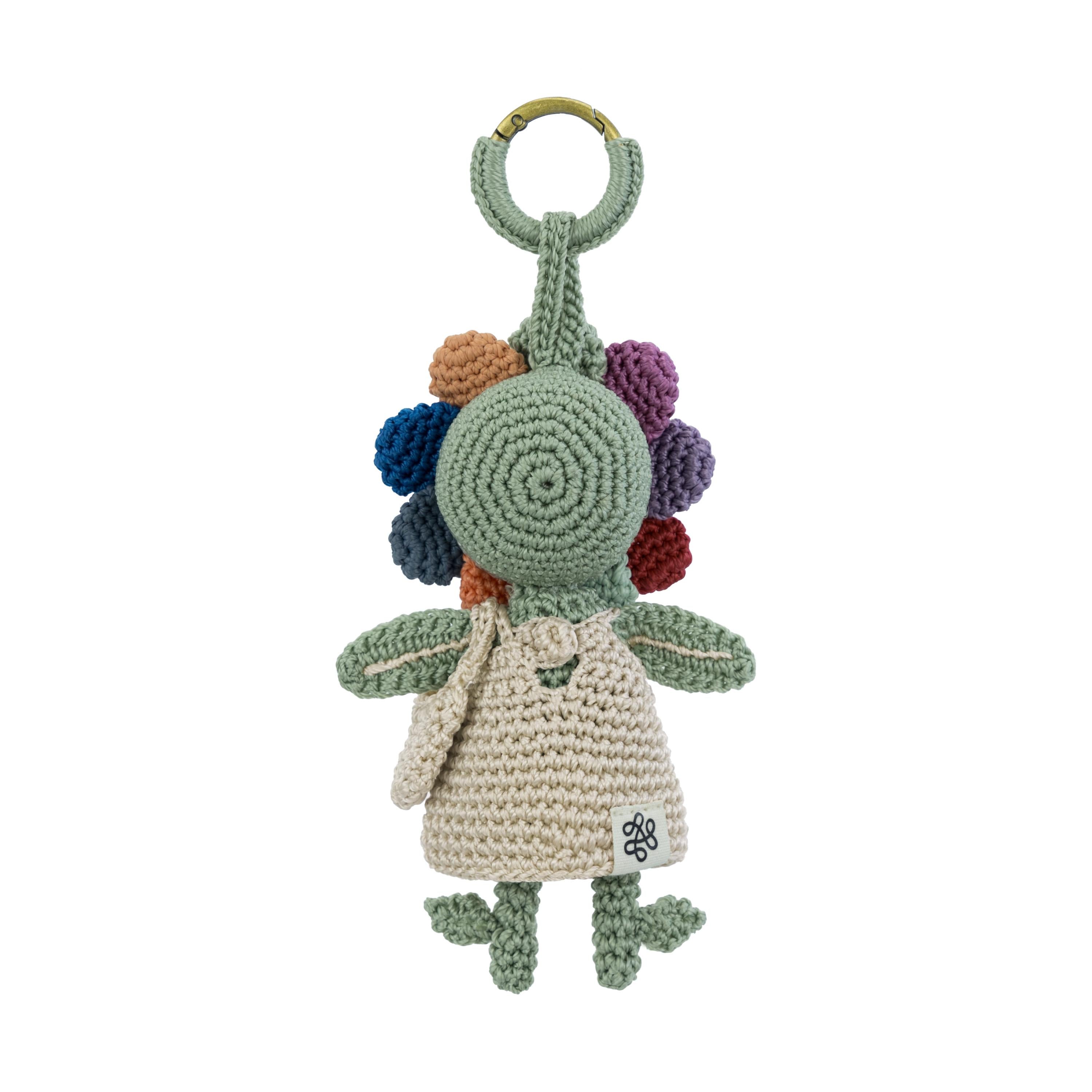 The Sak Sunbudz Sunflower Dangle - Hand Crochet - Pollee