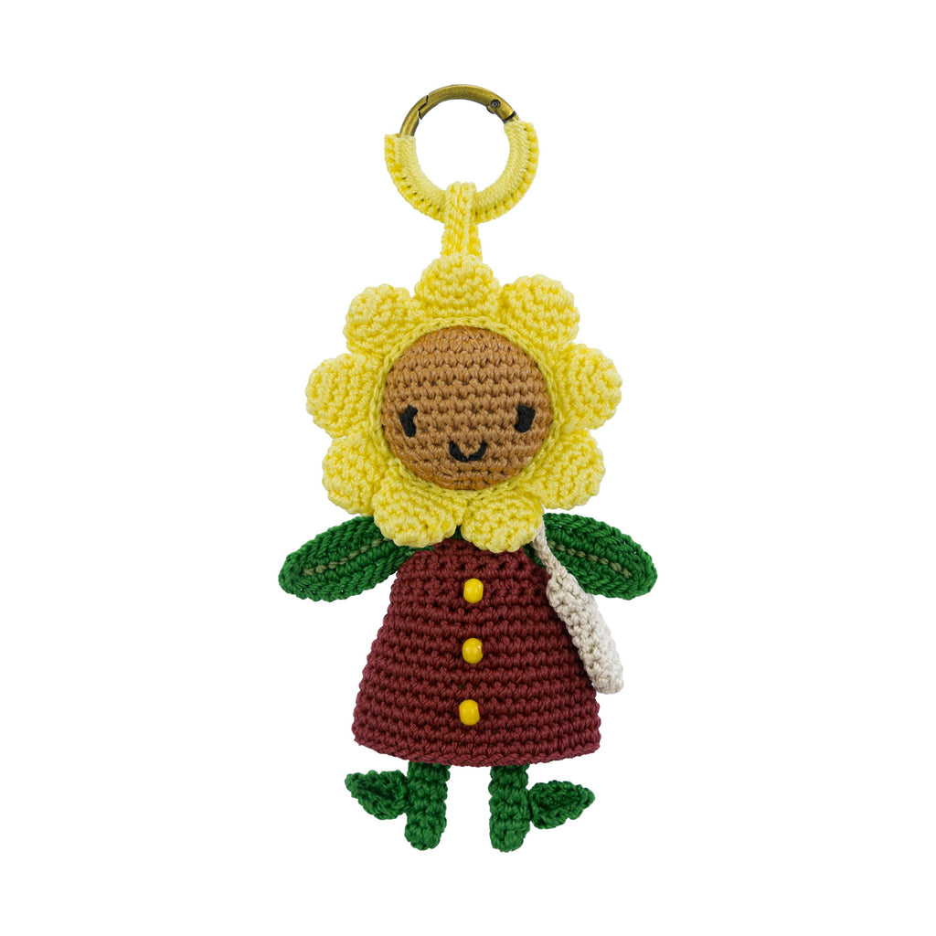 The Sak Sunbudz Sunflower Dangle - Hand Crochet - Sunnee