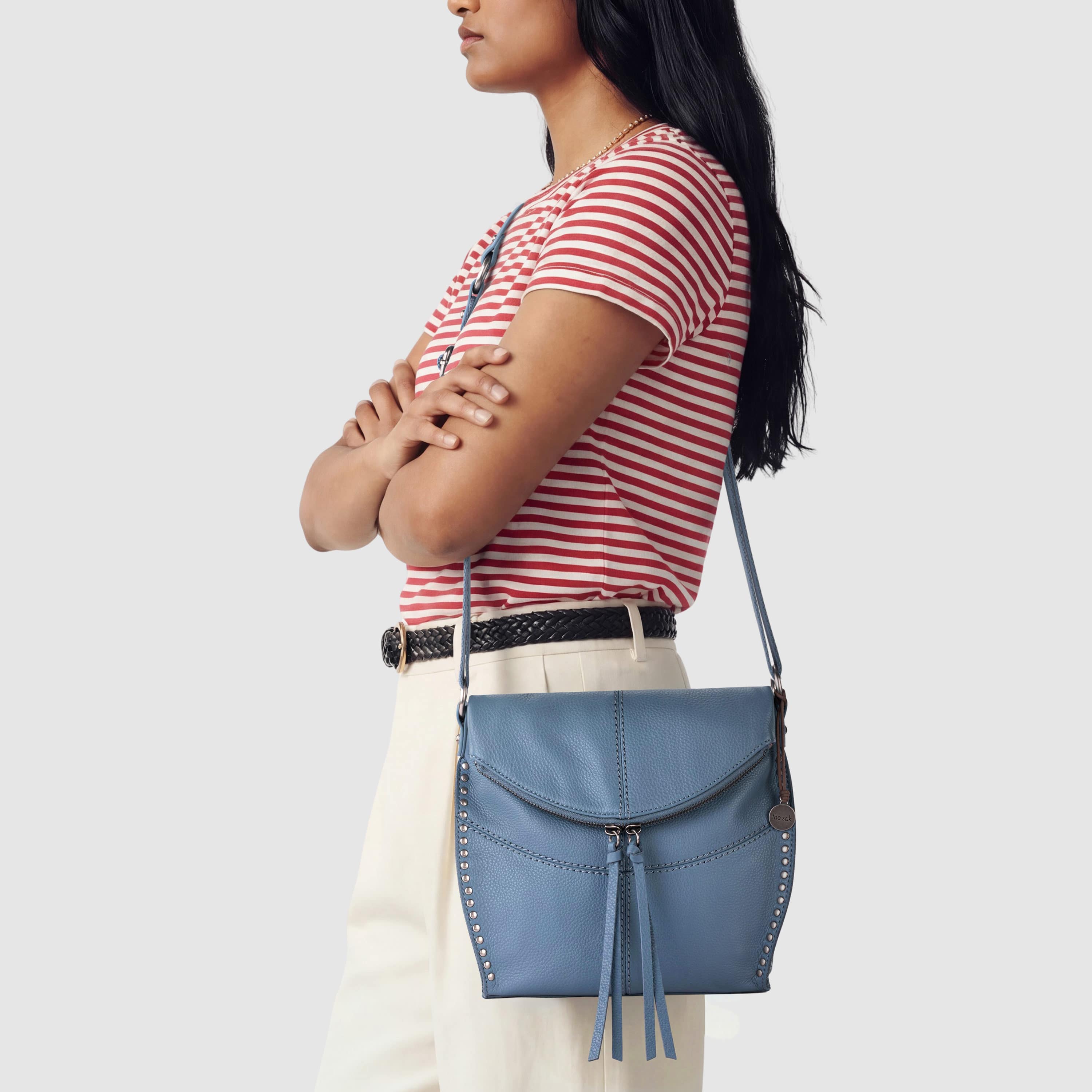 The Sak Silverlake Flap Crossbody - Leather - Maritime