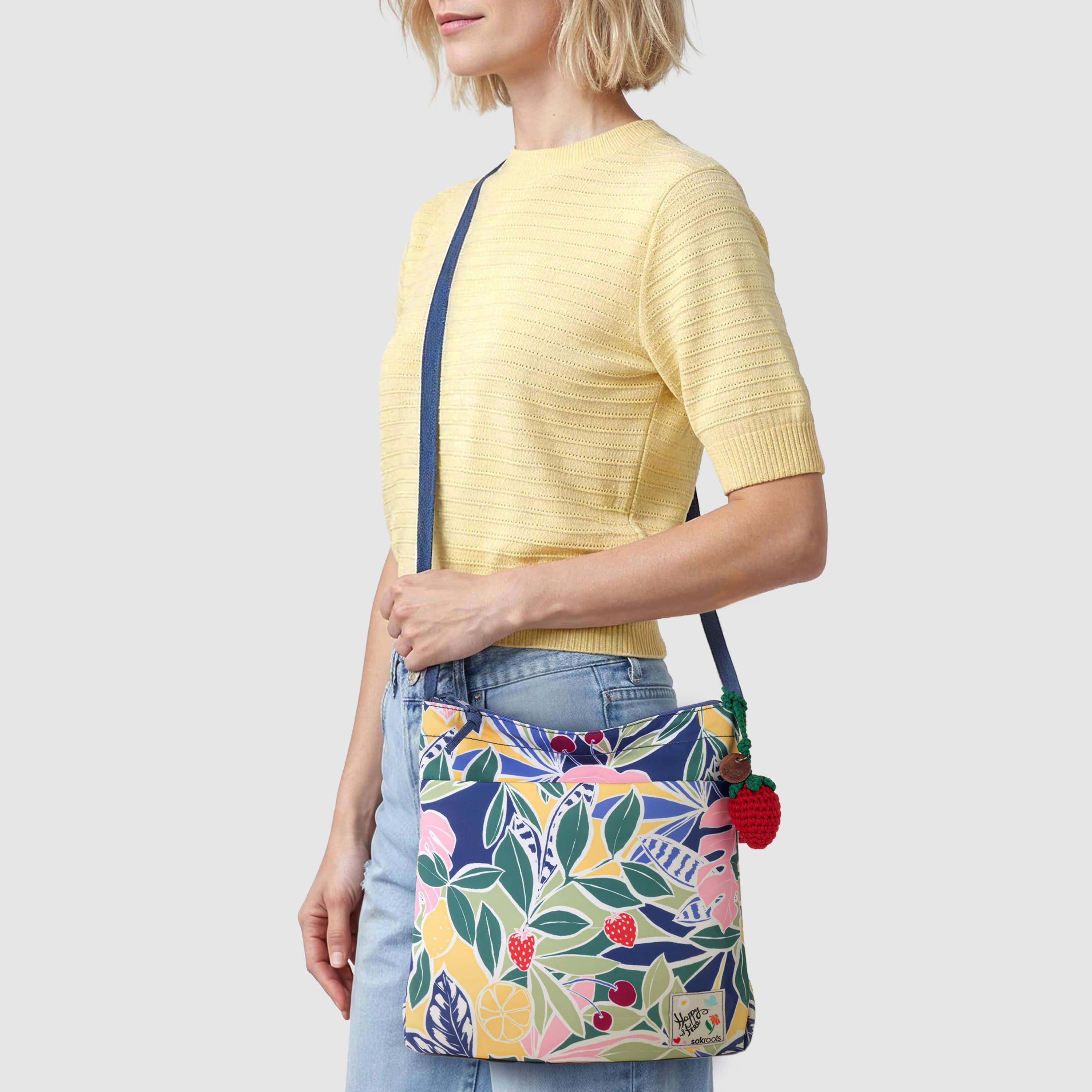 Sakroots Banyan Basic Crossbody - EcoTwill - Fruit Paradise
