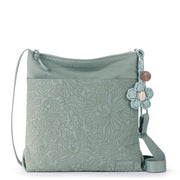 Banyan Basic Crossbody - EcoTwill - Sage Flower Blossom Quilted
