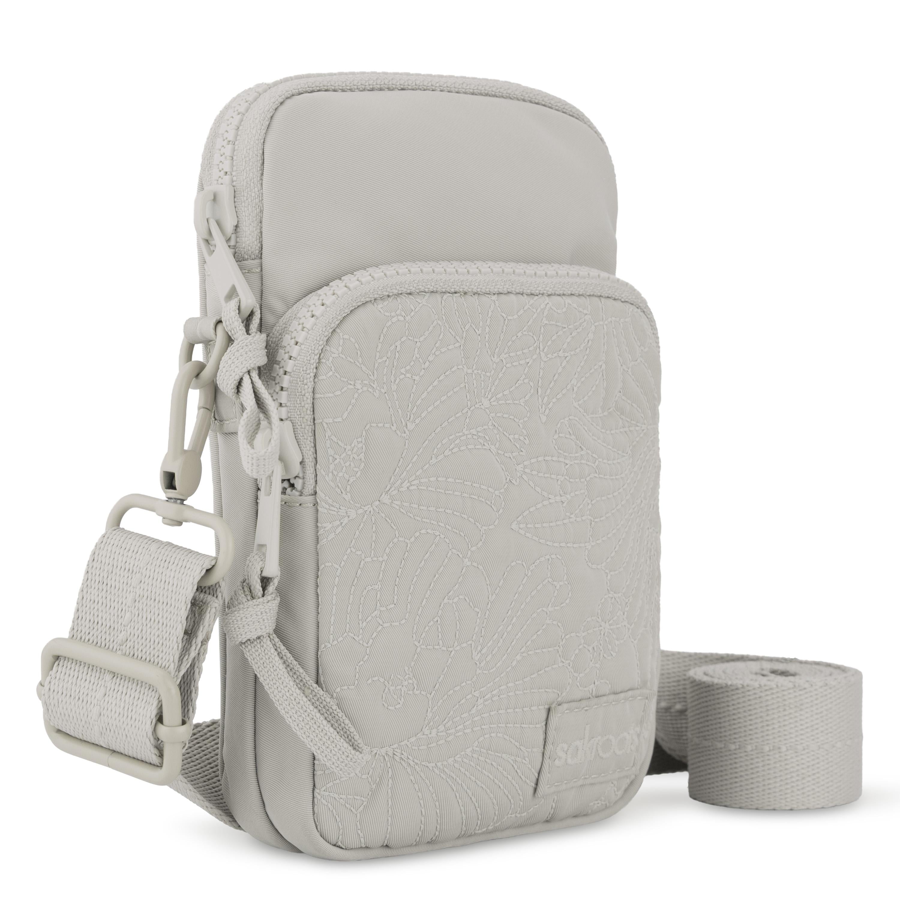 Sakroots Koa Adjustable Smartphone Crossbody -|Eco Twill - Pebble Flower Blossom Q|