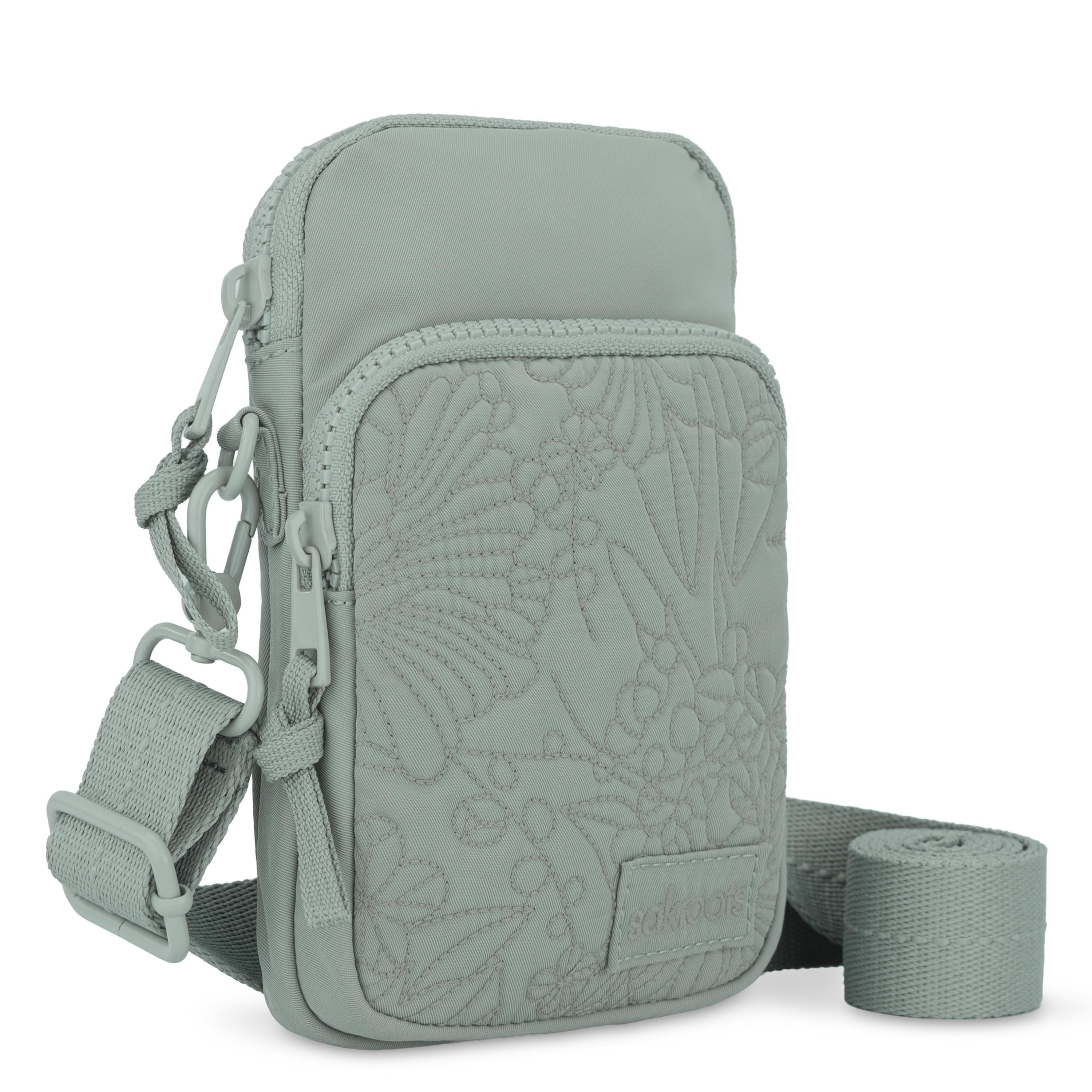 Sakroots Koa Adjustable Smartphone Crossbody -|Eco Twill - Sage Flower Blossom Q|