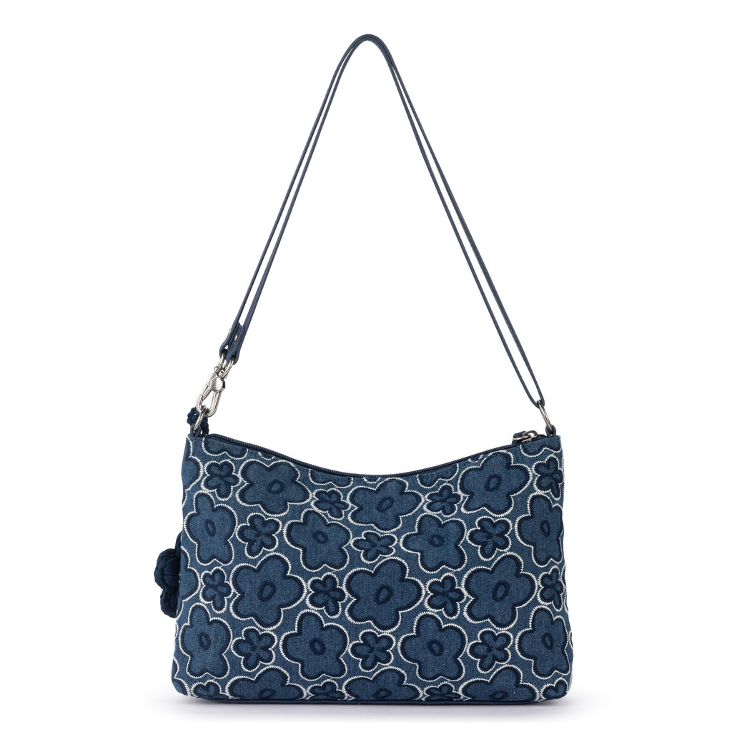 Sakroots Lumi Crossbody - Denim - Denim Retro Flower