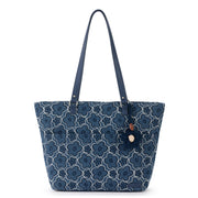 Banyan Shoulder Tote - Denim - Denim Retro Flower