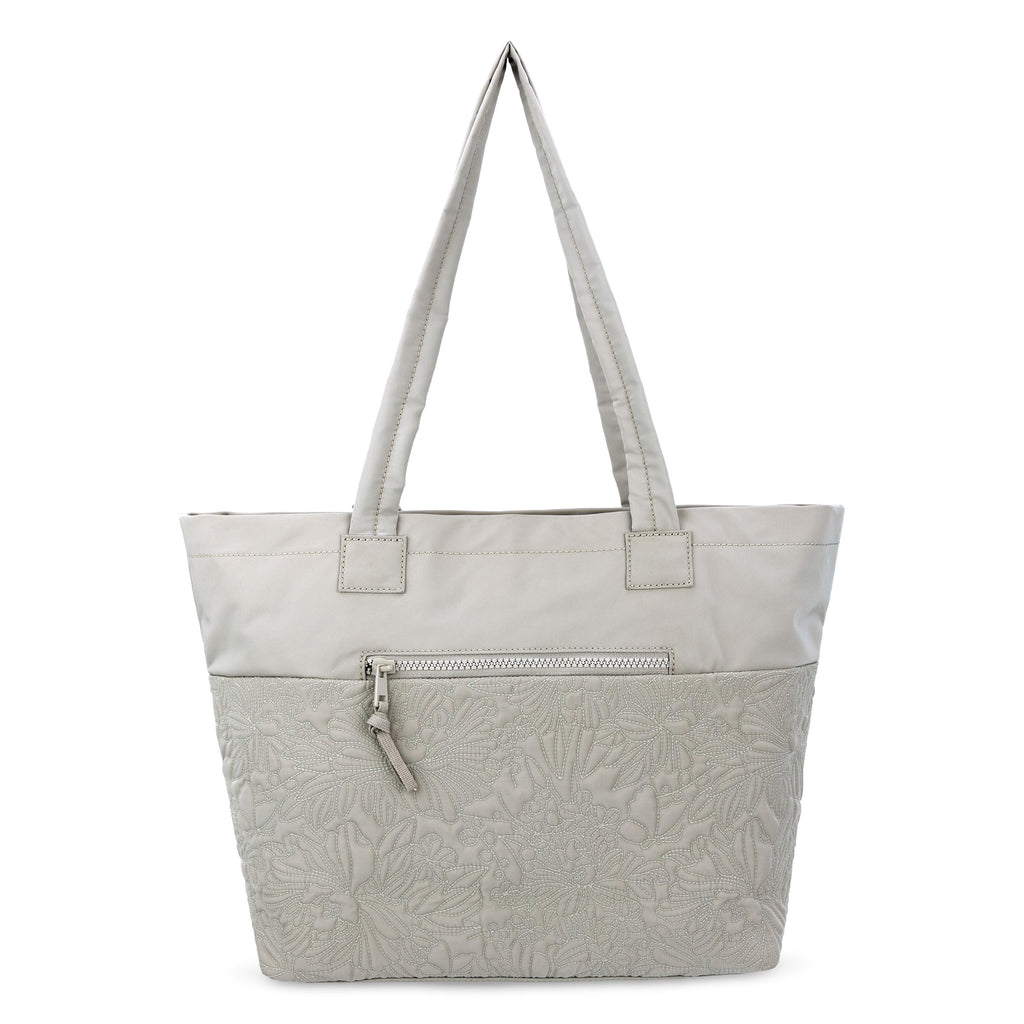 Sakroots Banyan Shoulder Tote -|Eco Twill - Pebble Flower Blossom Q|