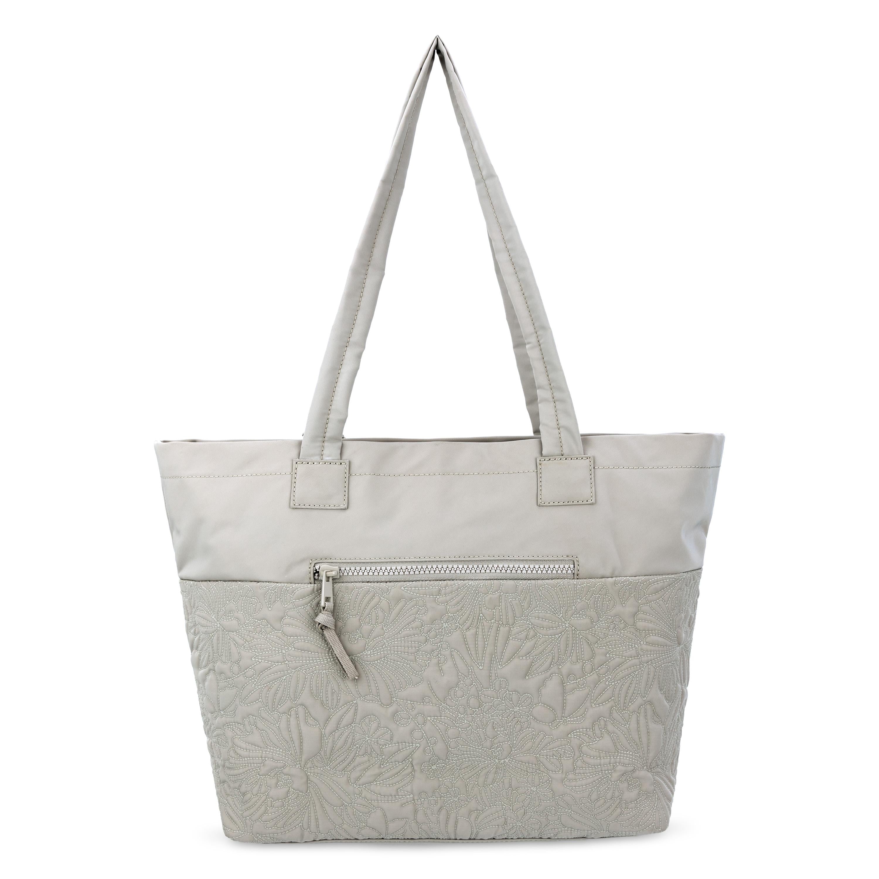 Sakroots Banyan Shoulder Tote -|Eco Twill - Pebble Flower Blossom Q|