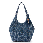 Roma Shopper - Denim - Denim Retro Flower