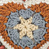 Yarnicharmz Dangle - Hand Crochet - Persimmon Patch Heart