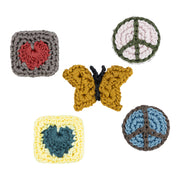 Yarnicharmz 5 Pack - Hand Crochet - Peace And Love
