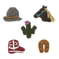 The Sak Yarnicharmz 5 Pack - Hand Crochet - Western