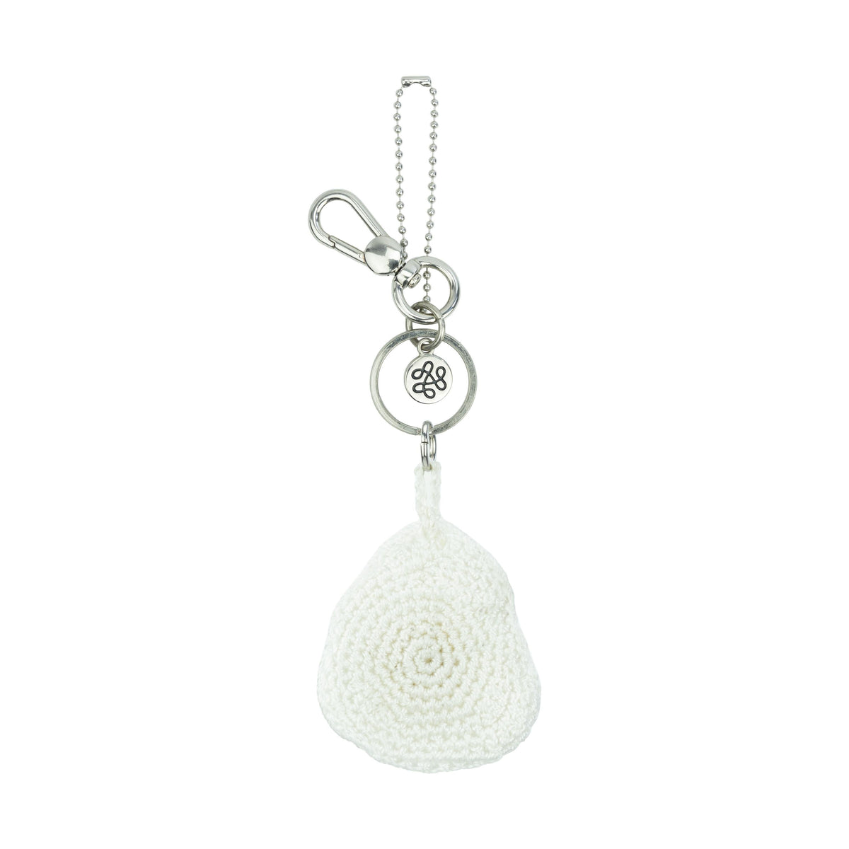 The Sak Yarnicharmz Dangle - Hand Crochet - Fried Egg