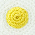 Yarnicharmz Dangle - Hand Crochet - Fried Egg