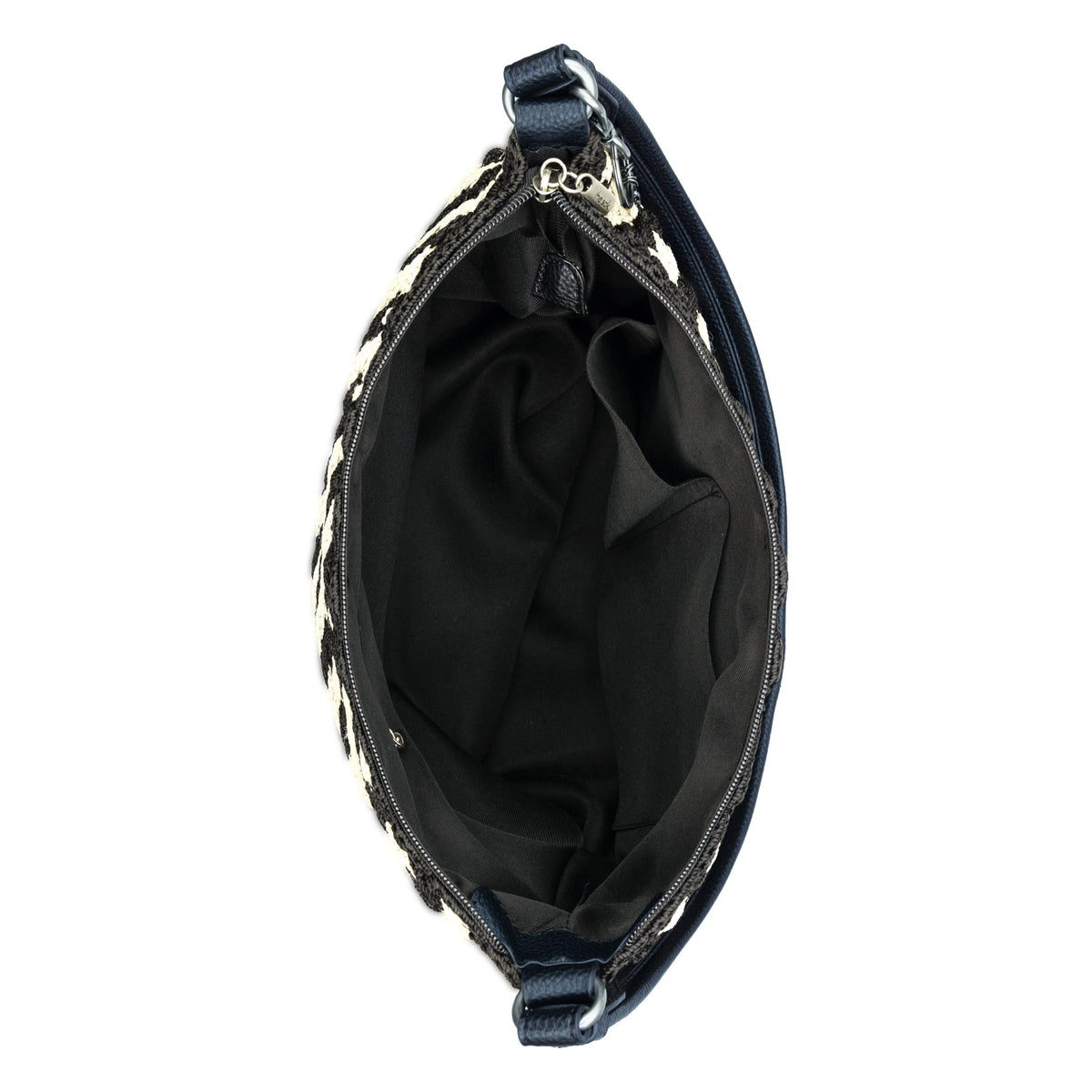 The Sak Sequoia Hobo - Hand Crochet - Black Ecru Shell