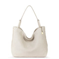 The Sak Los Feliz Large Tote - Leather - Stone Woven