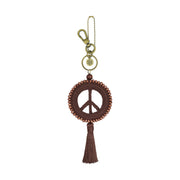 Yarnicharmz Dangle - Hand Crochet - Mahogany Peace