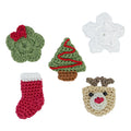 The Sak Yarnicharmz 5 Pack - Hand Crochet - Christmas