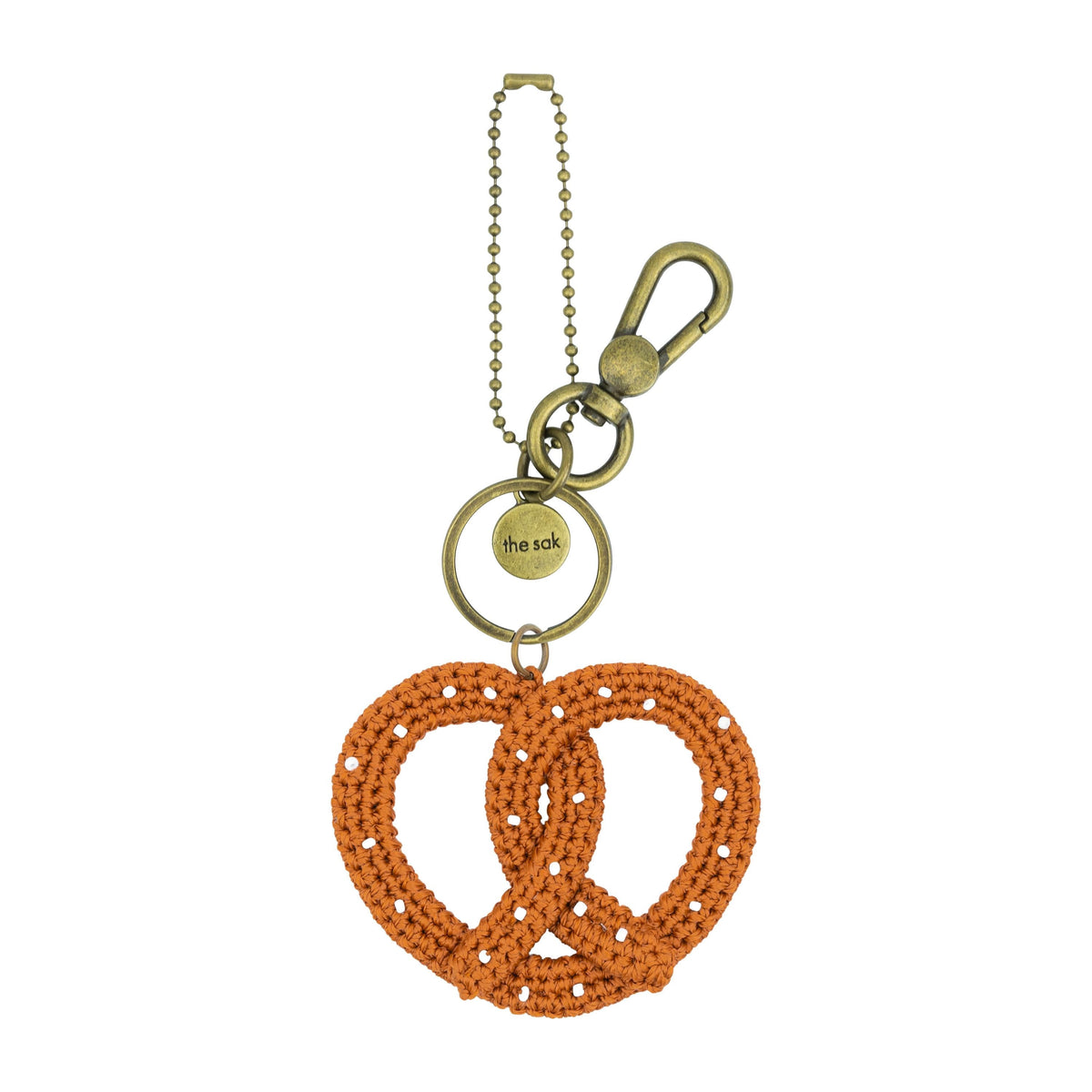 The Sak Yarnicharmz Dangle - Hand Crochet - Pretzel