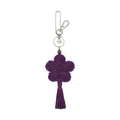 The Sak Yarnicharmz Dangle - Hand Crochet - Aubergine Flower