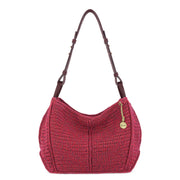 Los Feliz Hobo - Hand Crochet - Black Cherry Static