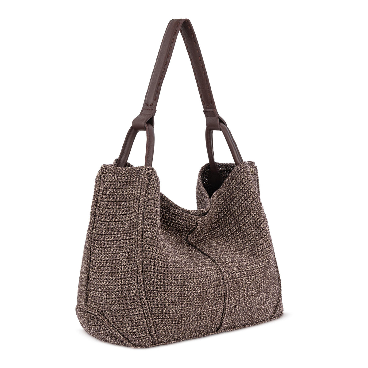 The Sak Los Feliz Large Tote - Hand Crochet - Nutmeg Static