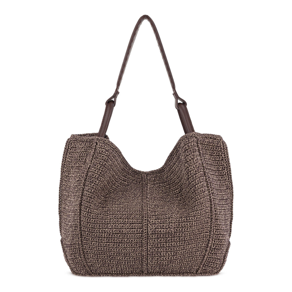 The Sak Los Feliz Large Tote - Hand Crochet - Nutmeg Static