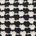 Marlow Flap Shoulder Bag - Hand Crochet - Black Ecru Shell