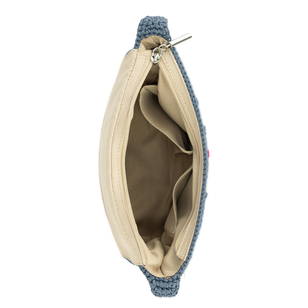 The Sak Marlow Flap Shoulder Bag - Hand Crochet - Maritime Multi Patch