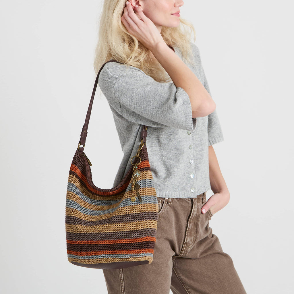 The Sak Sequoia Hobo - Hand Crochet - Harvest Stripe