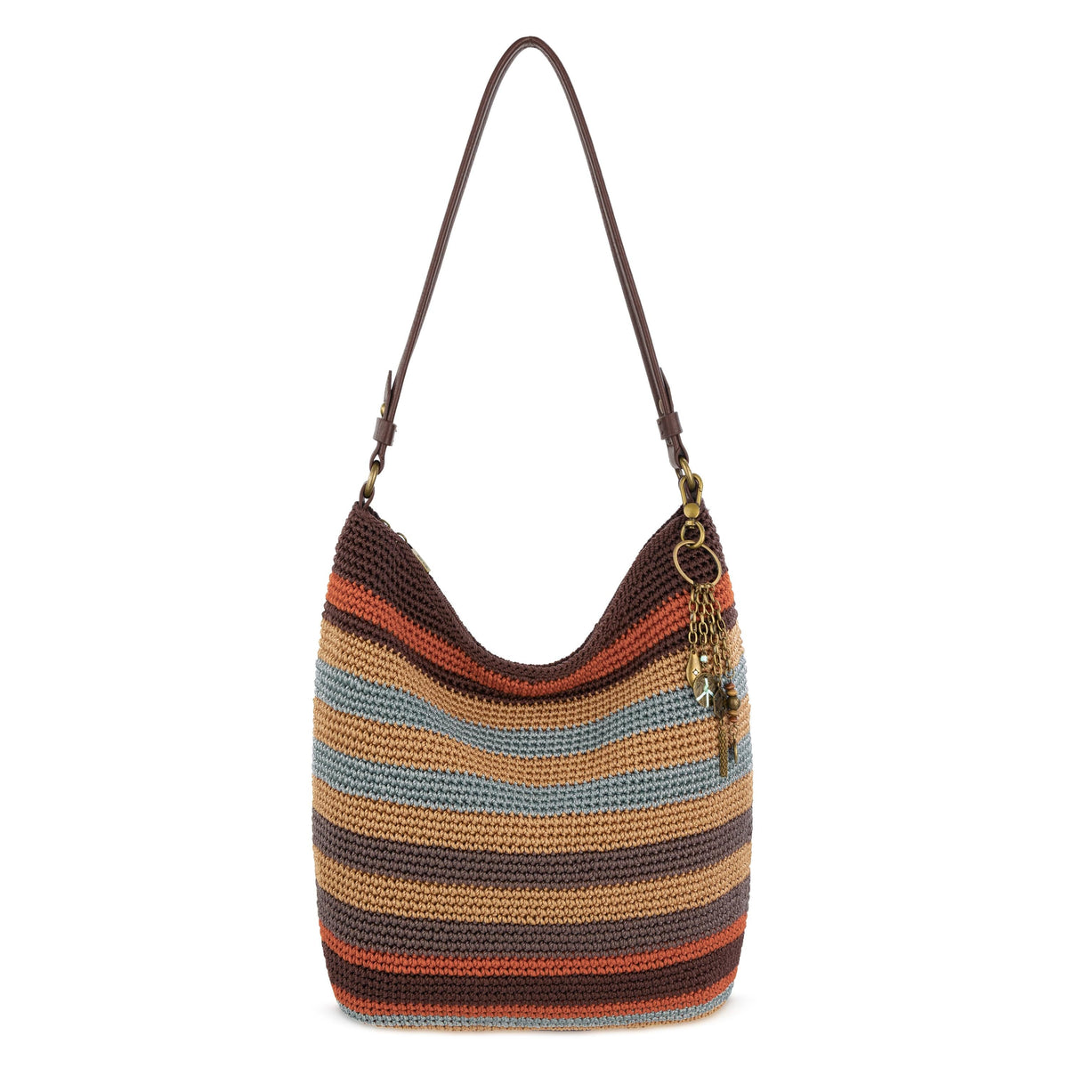 The Sak Sequoia Hobo - Hand Crochet - Harvest Stripe